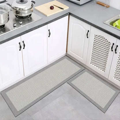 2-Pack Elegant Non-Slip Kitchen Mats, Waterproof